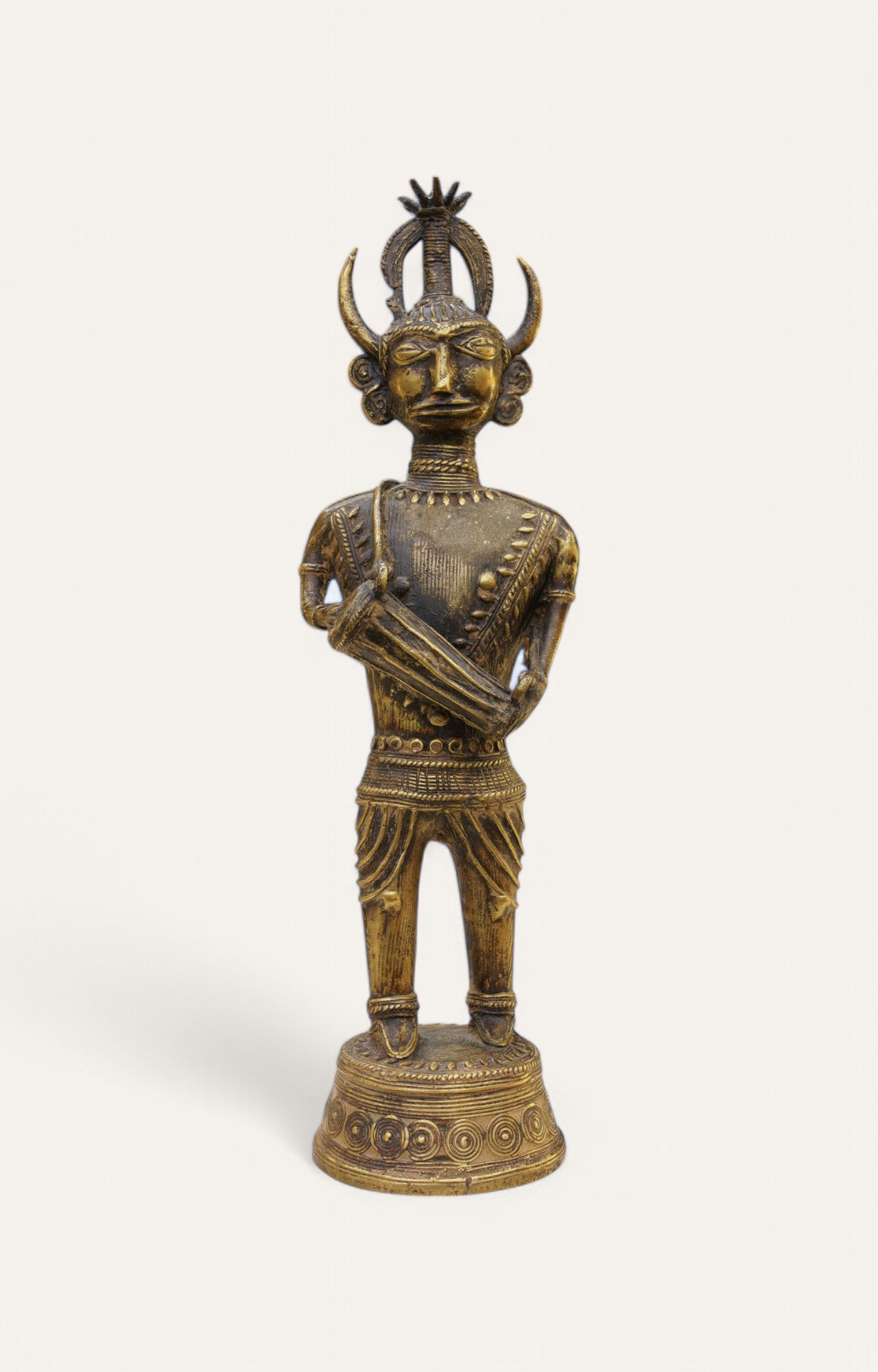 Cultural Vanguard Brass Figurine Antique Table Décor