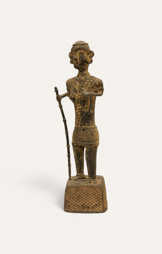 Handcrafted Dhokra Art Brass Figurine Table Accent