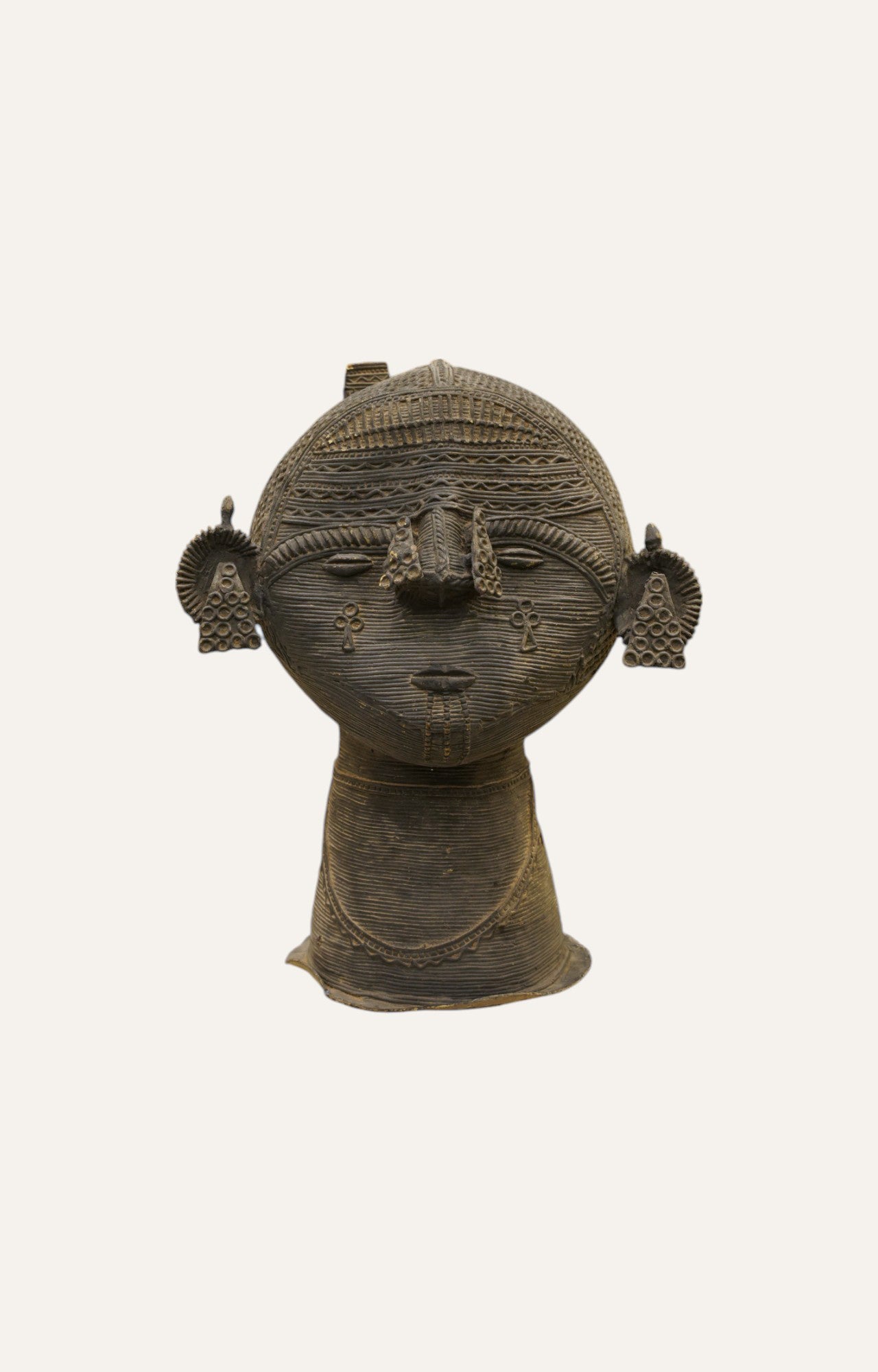 Nomadic Dhokra Tibal Handcrafted Women Brass Vintage Figurine Home Décor