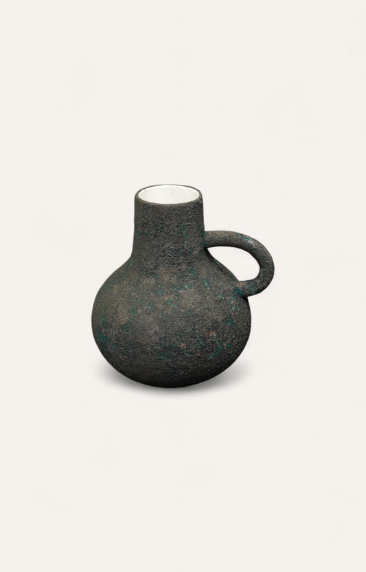 Distressed Patina Ceramic Jug