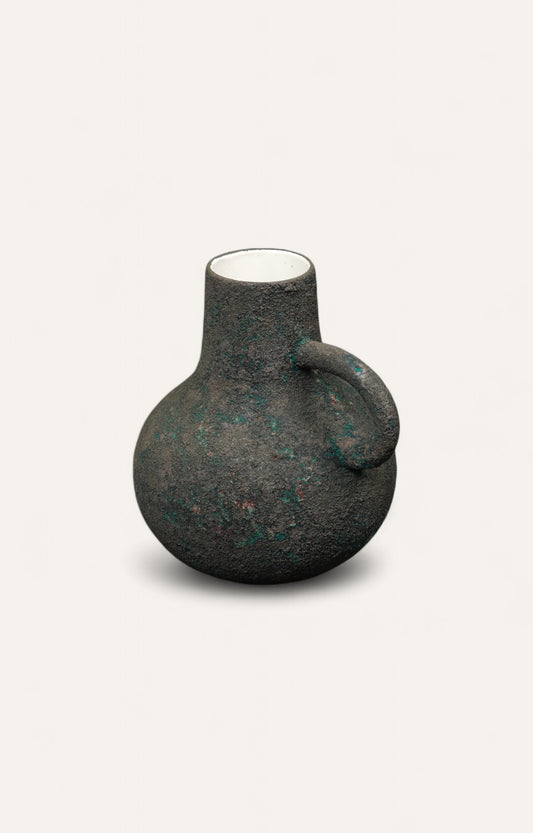 Distressed Patina Ceramic Vase