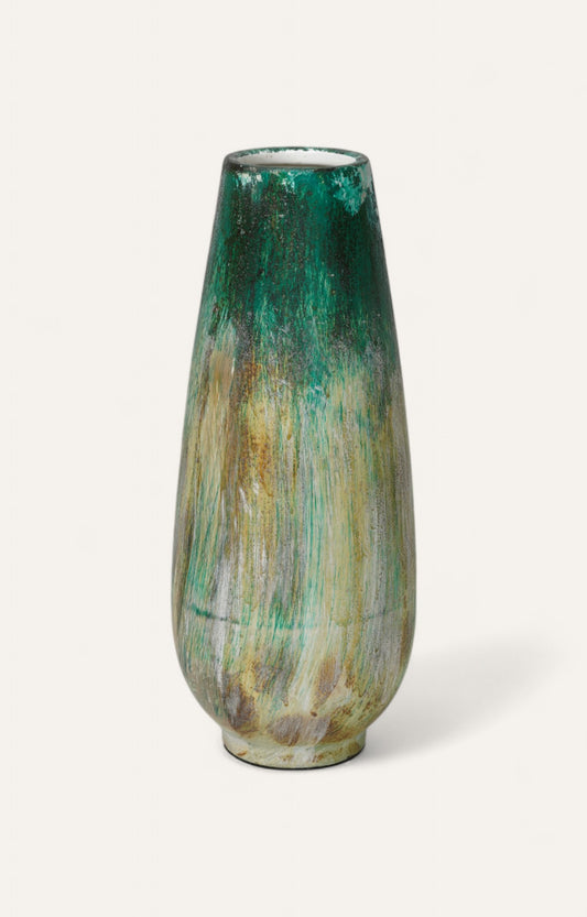 Elongated Greek Studio Ceramic Vase