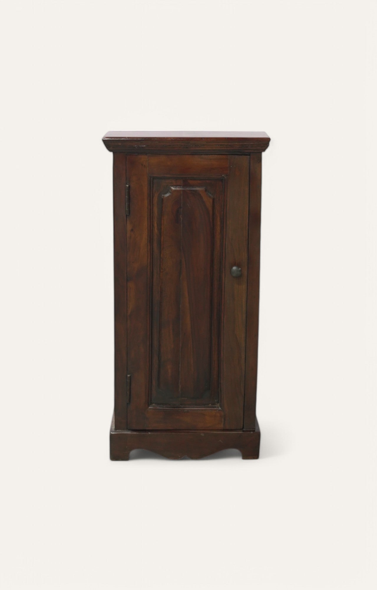 Elf Tall Single Door Wooden Corner Cabinet