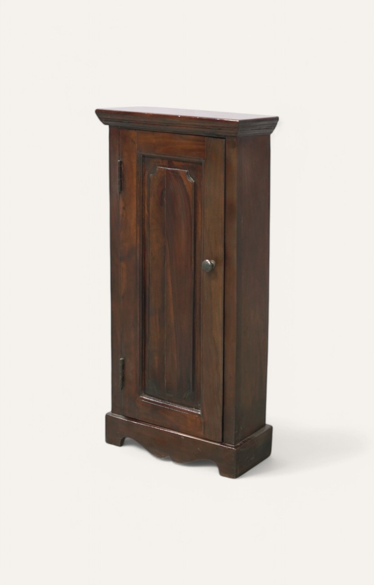Elf Tall Single Door Wooden Corner Cabinet