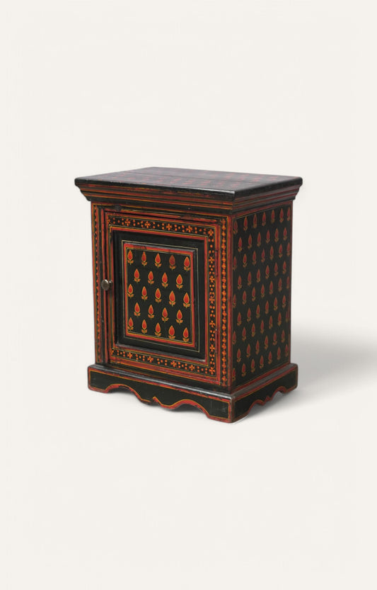 Maharaja Hand-Painted Wooden Cabinet