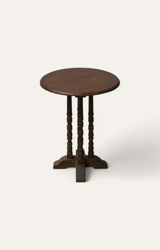 Tri spindle side table