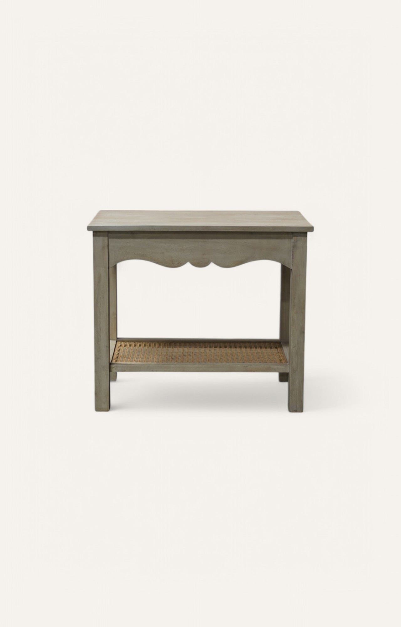 Gustavian Wood and Cane Side Table