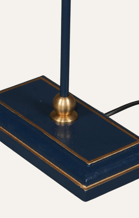 Navy Blue and Gold Table Lamp