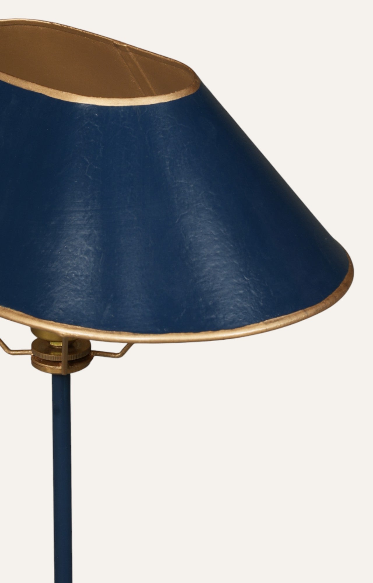 Navy Blue and Gold Table Lamp