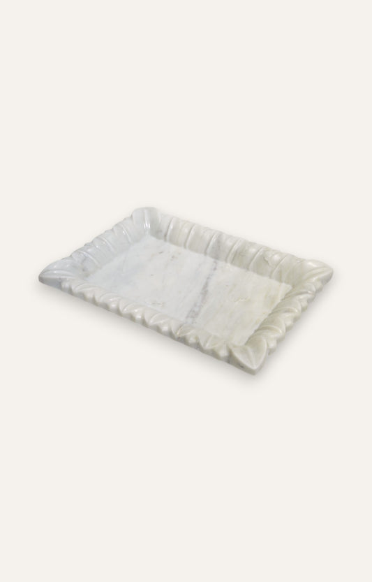 White Marble Rectangle Tray