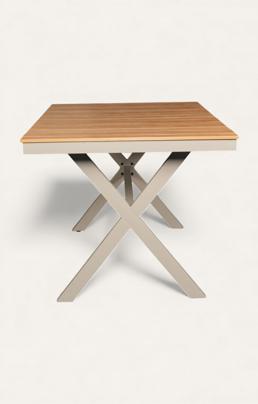 Rectangular Wood Top Dining Table
