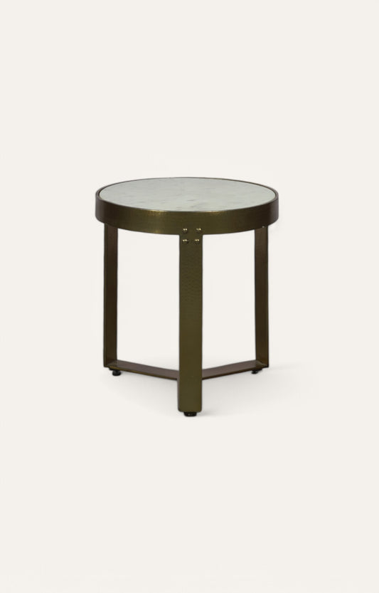 Marble top side table