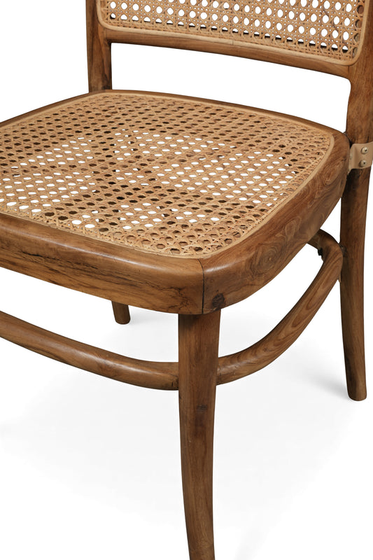 Classic Wooden and Cane Dining Chair