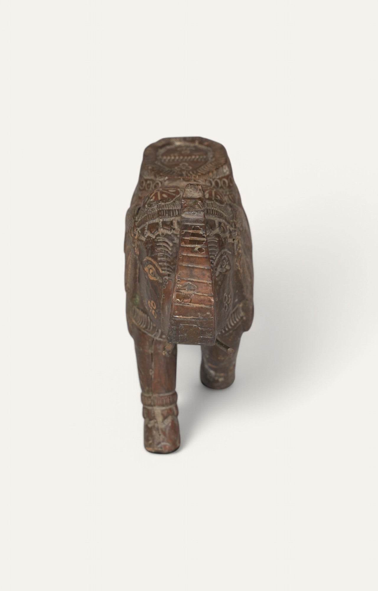 Vintage Hand-carved Teak Elephant