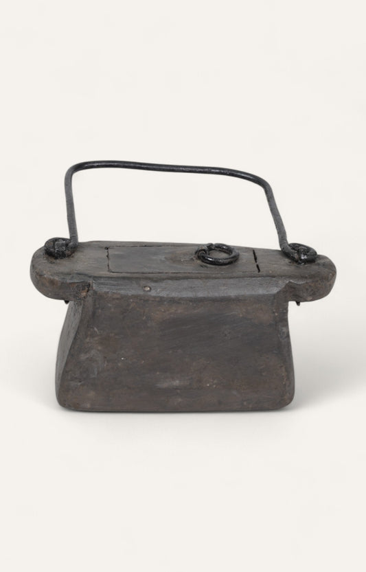 Angular Teak Box Table Decor