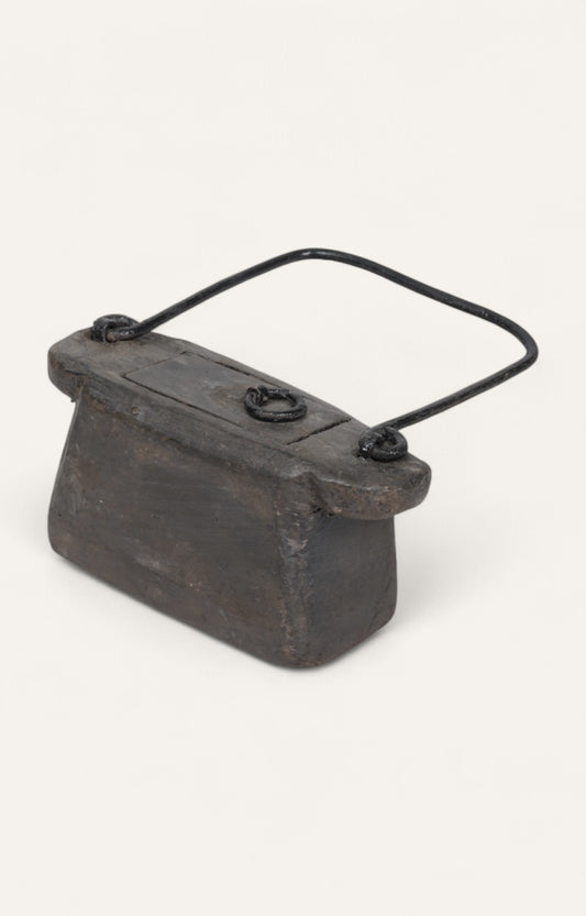 Angular Teak Box Table Decor