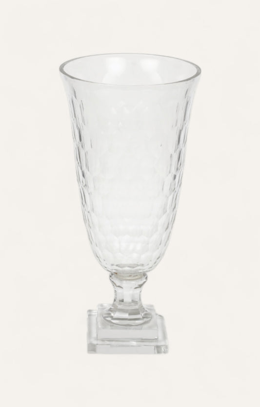 Cut-Glass Tapered Vase