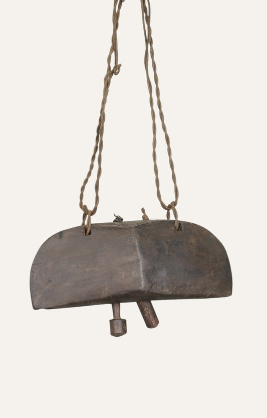 Antique Tribal Hanging Bells: Wall Decor