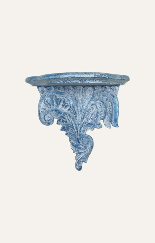 French Blue Acanthus Wall Bracket