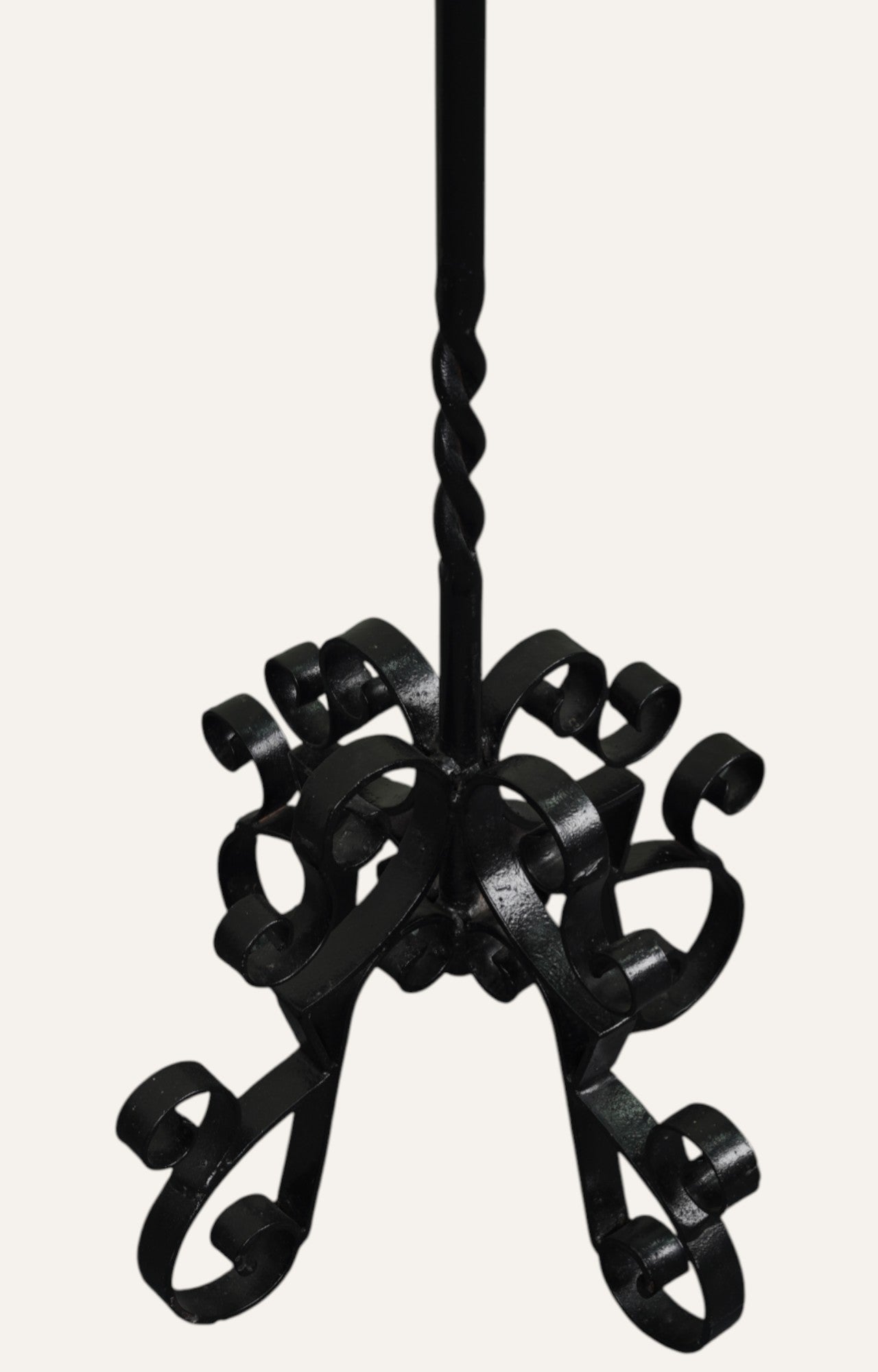 Grand Scrollwork Metal Candelabra