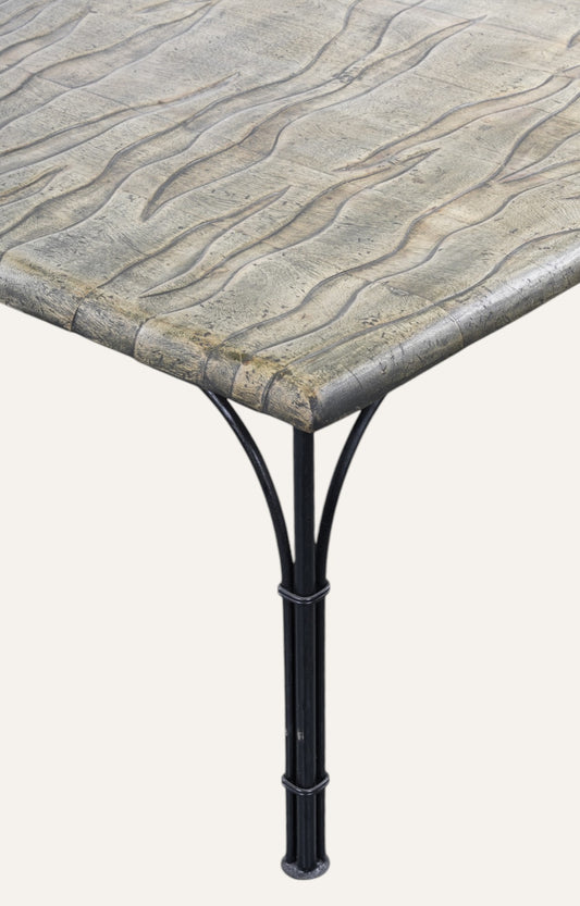 Tiger skin painted coffee table