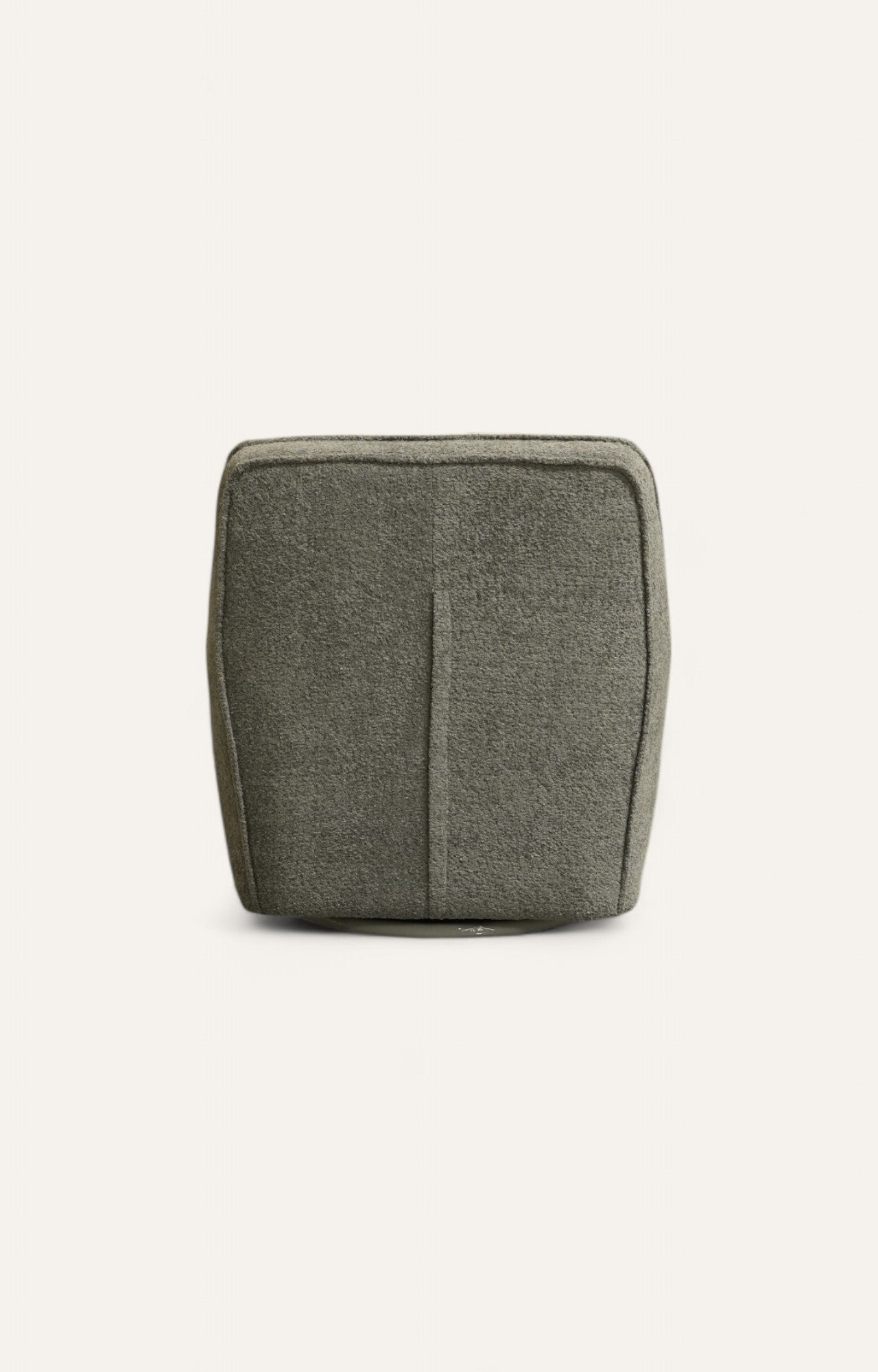 Ashen Bouclé Lounge Chair with Cushion