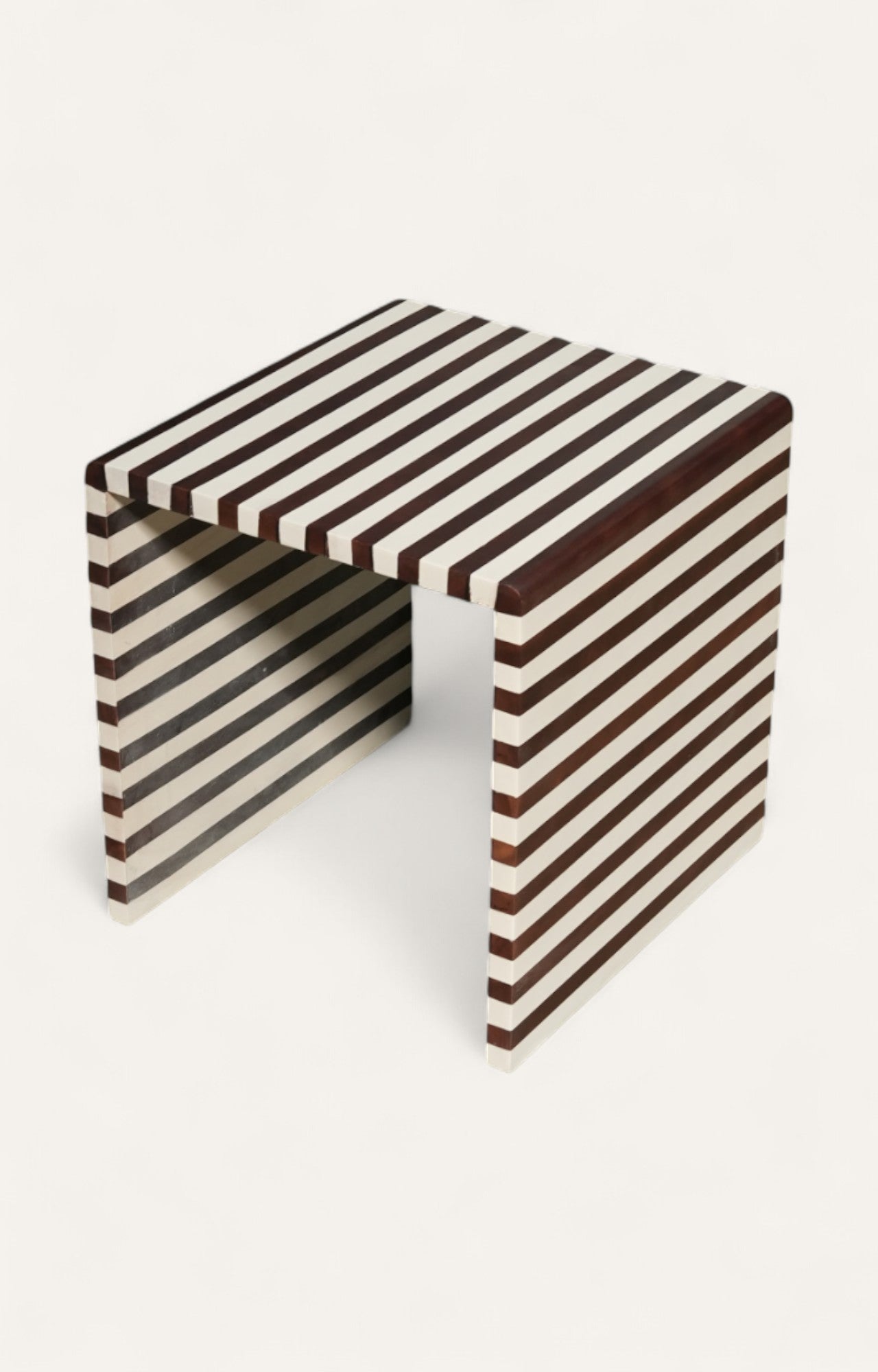 Striped Side Table