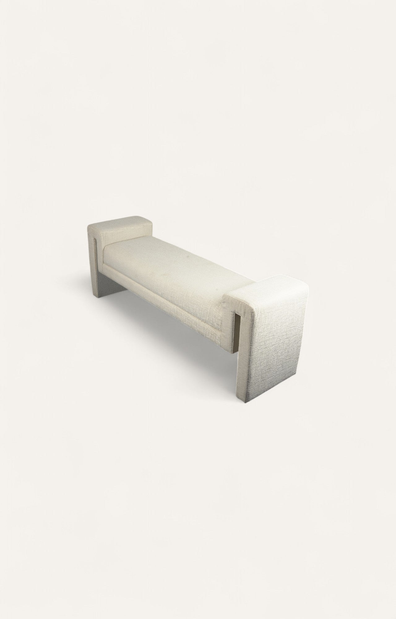 Modern Boucle Upholstered Bench