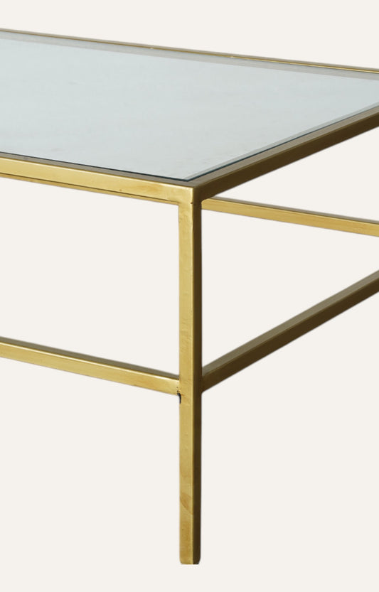 Metal With Glass Coffee Table