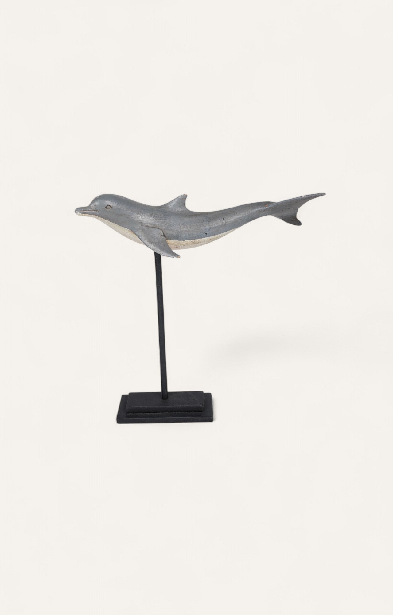 Dolphin Sculpture on Iron Stand