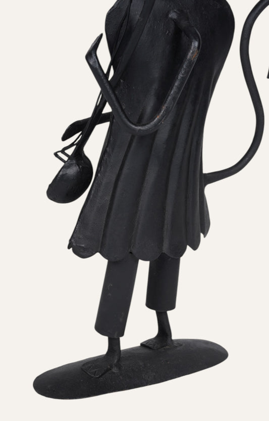 Dapper Mouse: Metal Figurine with Satchel