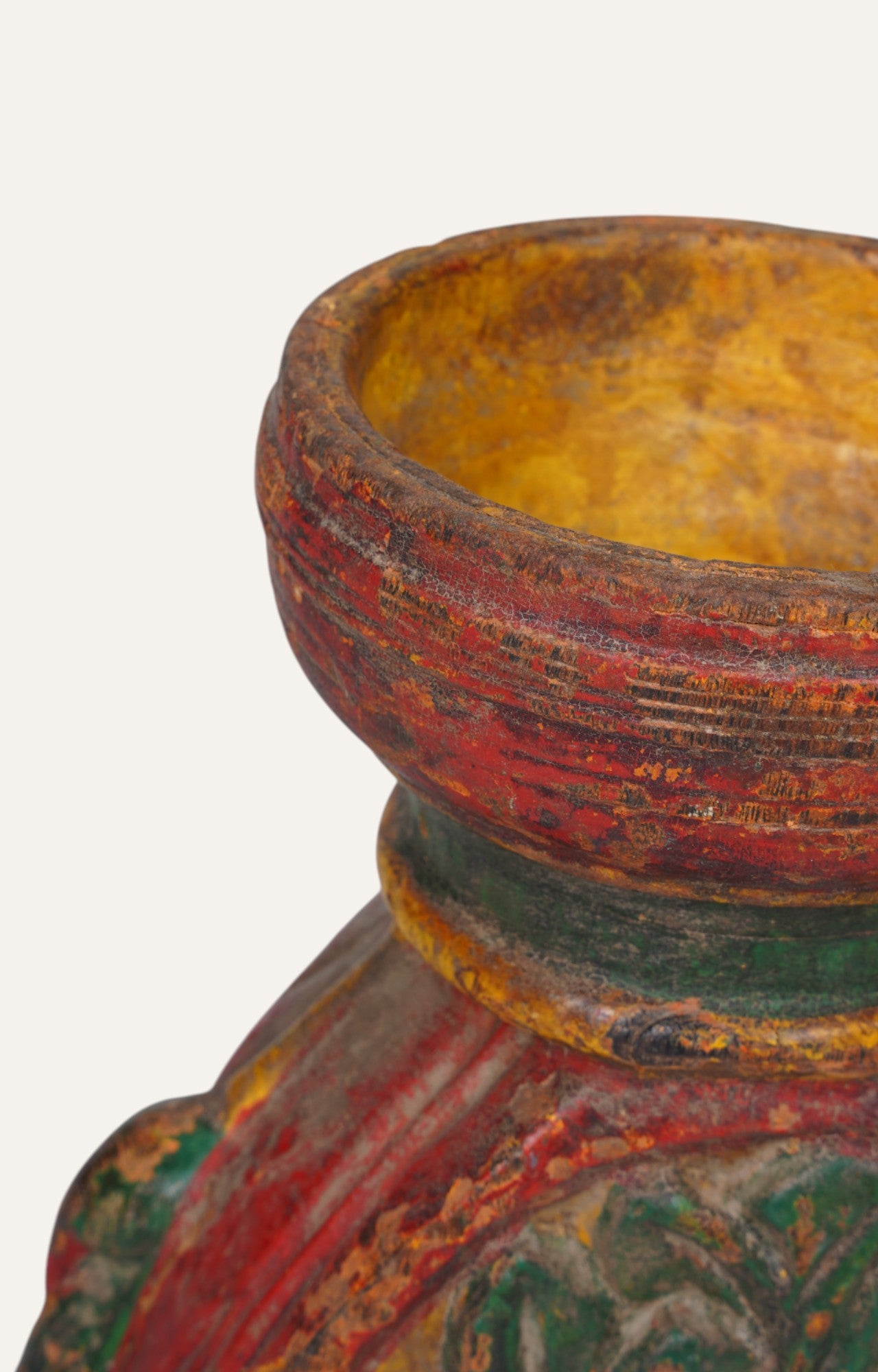 Antique Flora Base Candle Holder