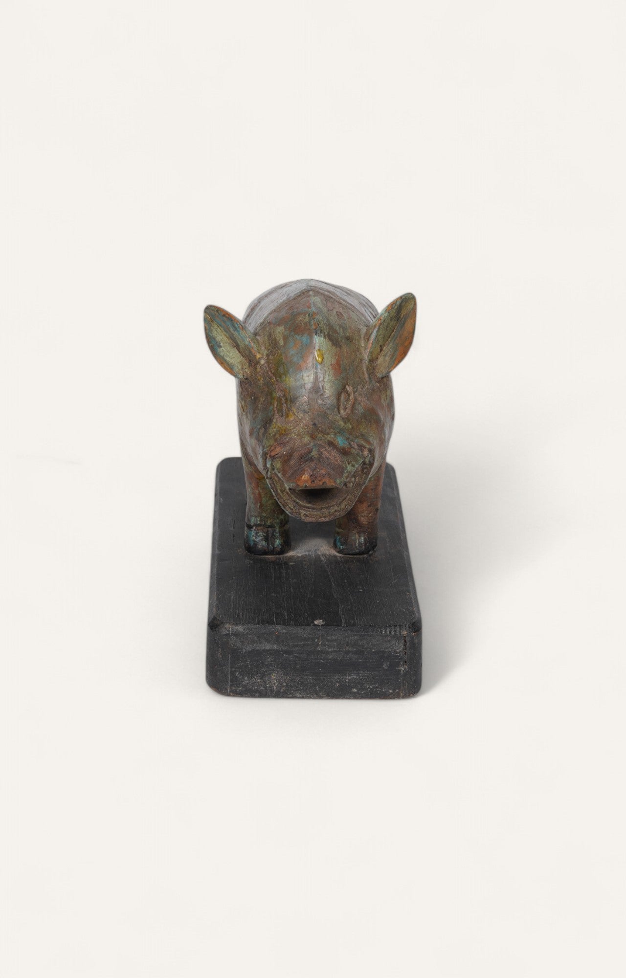 Hand-carved Indian Pig Figurine