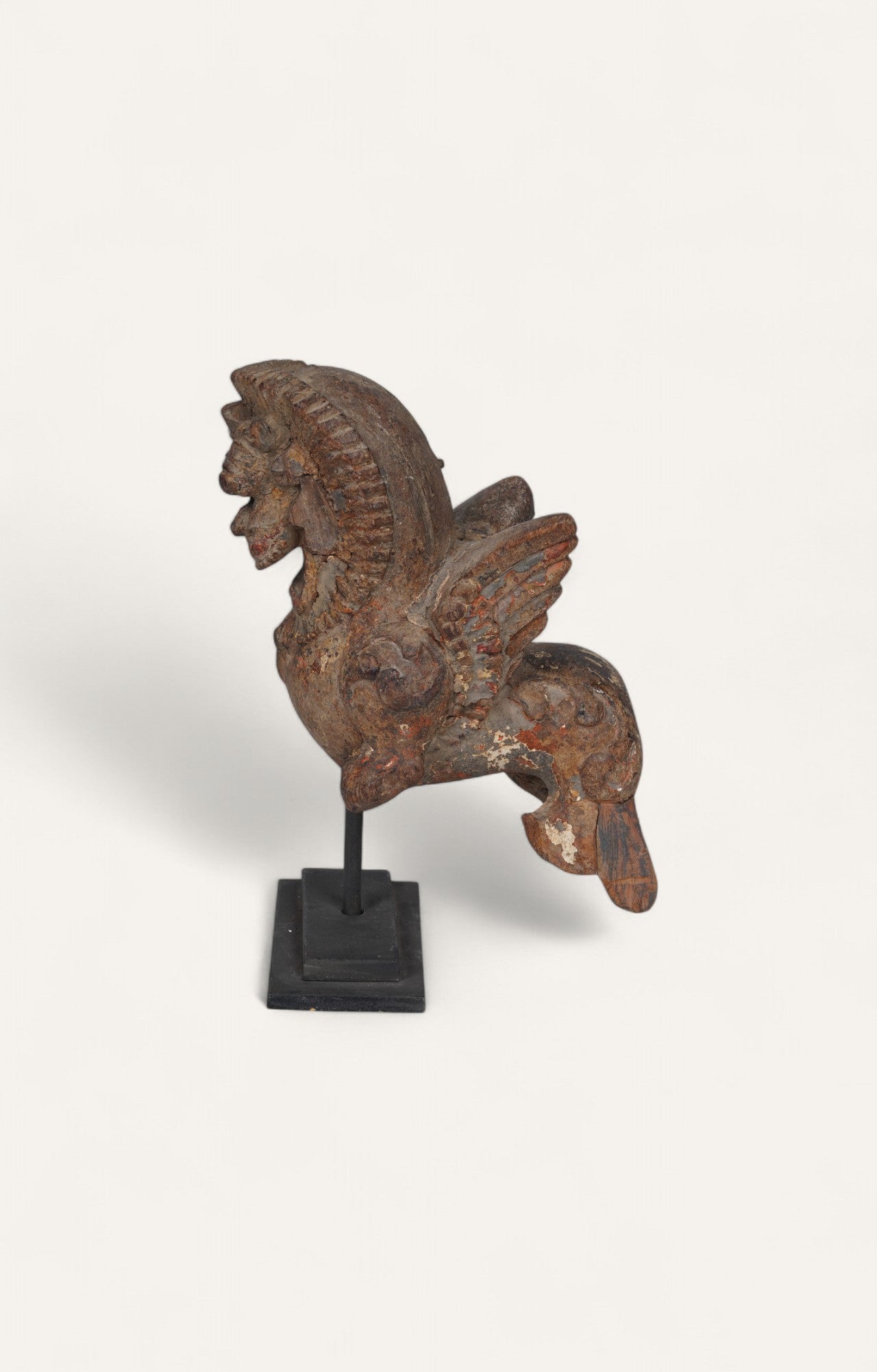 Tibetan Guardian Figure on Stand