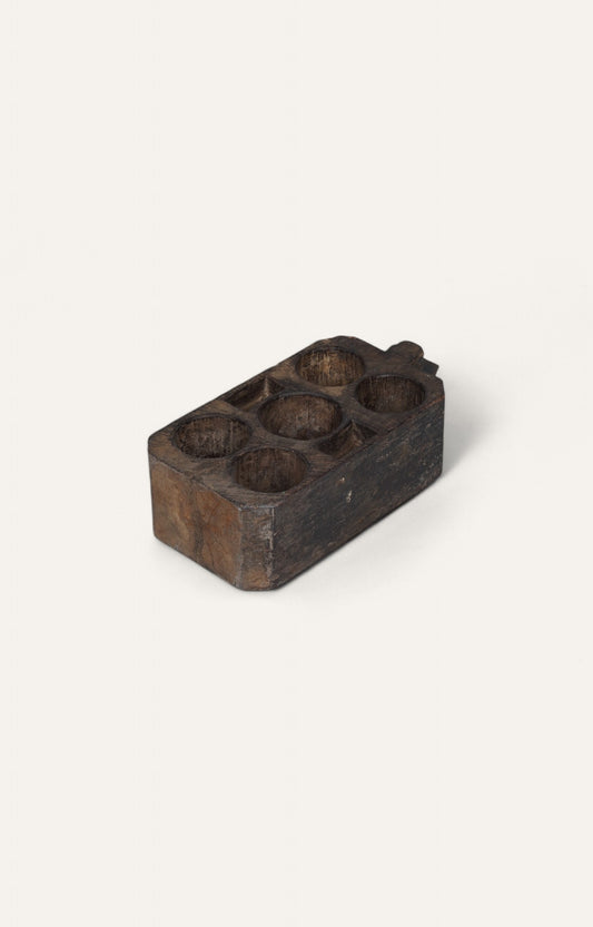 Char Block Candle Tray