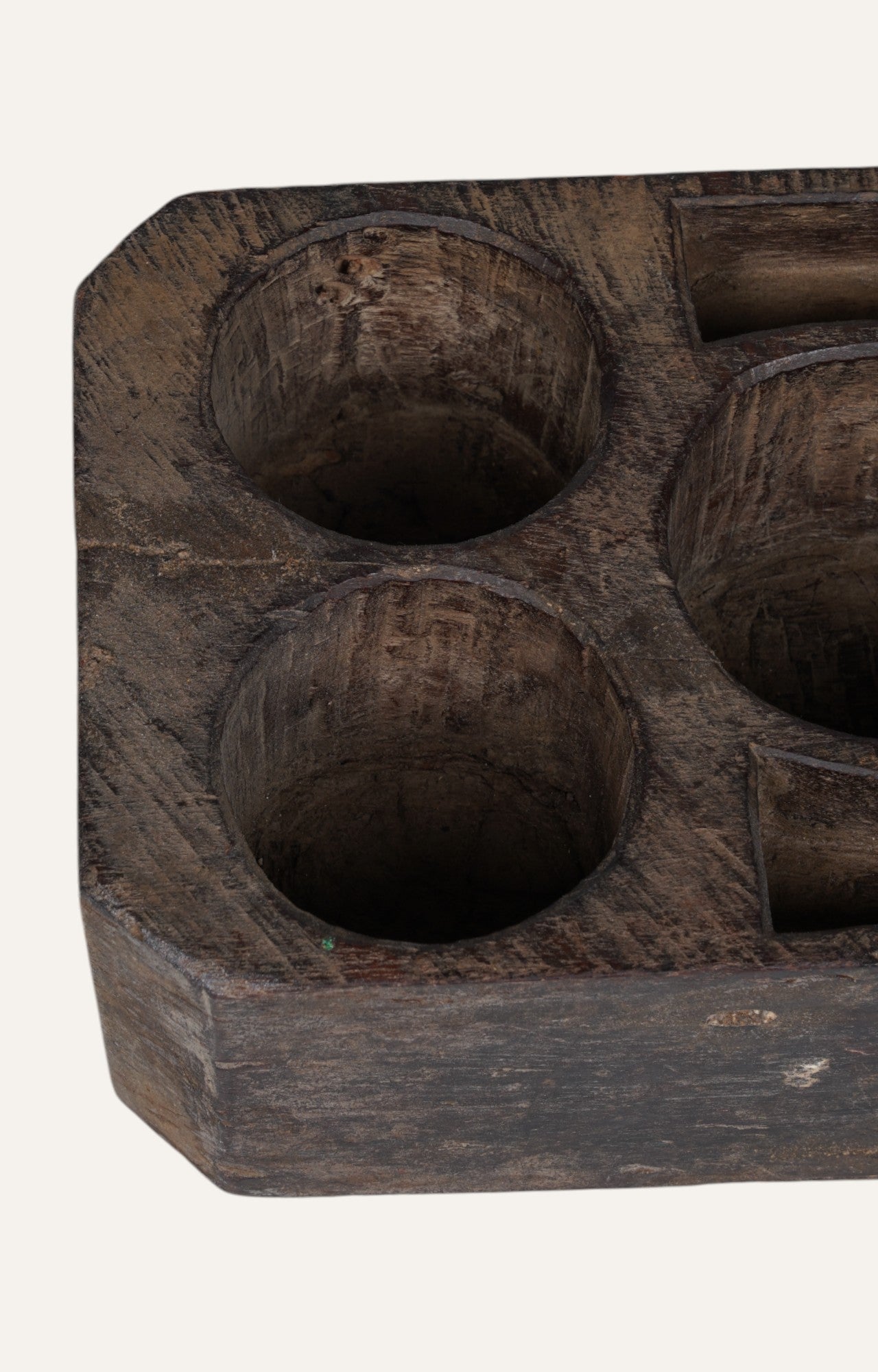 Char Block Candle Tray