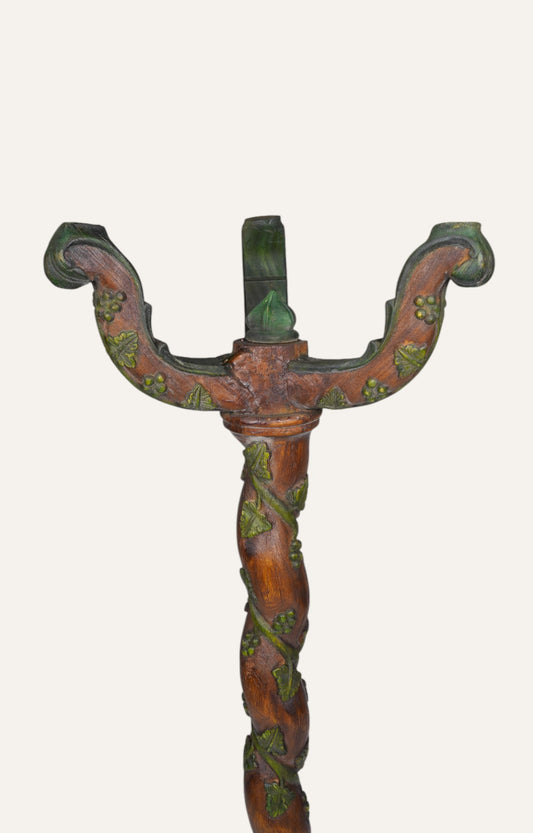 Verdant Vine Wooden Coat Hanger