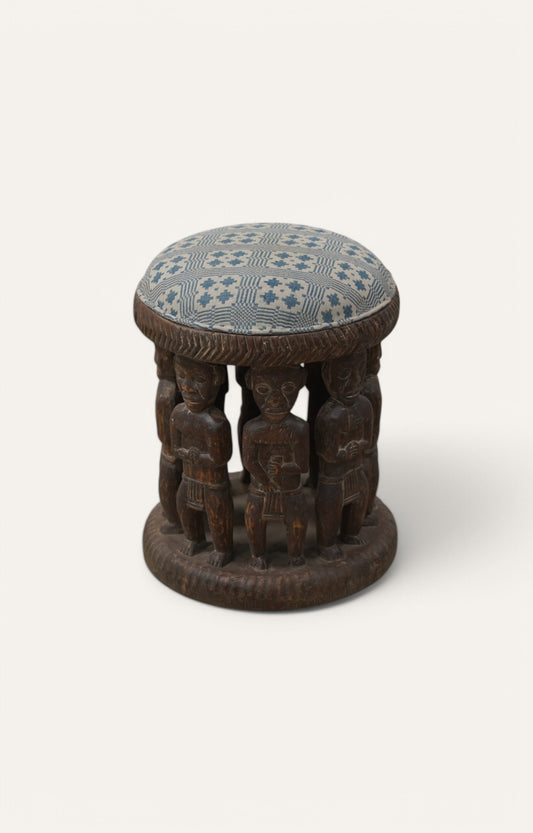 A Cameroon Bamenda Stained and Carved seater