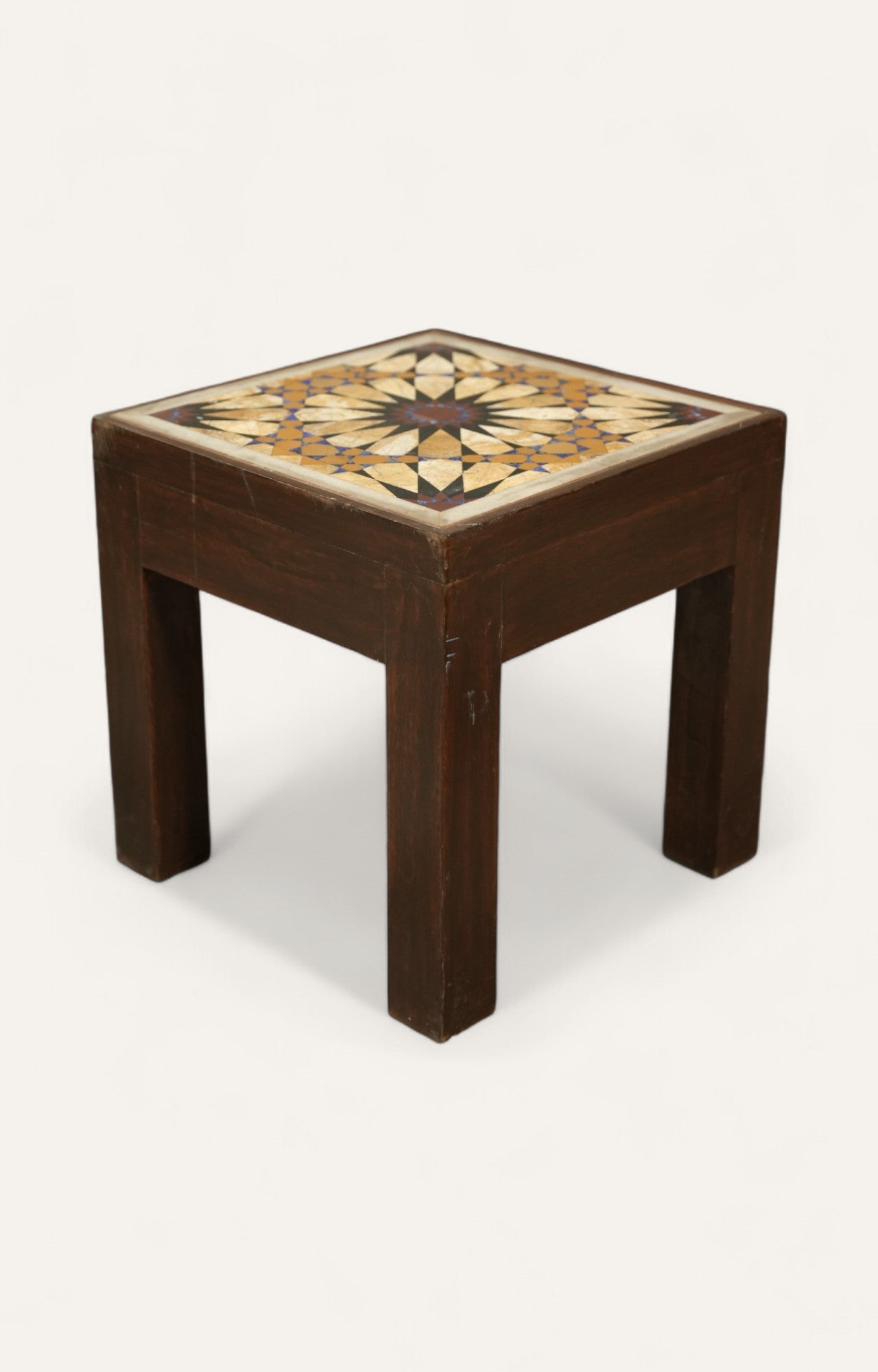 Inlay Wooden Side Table