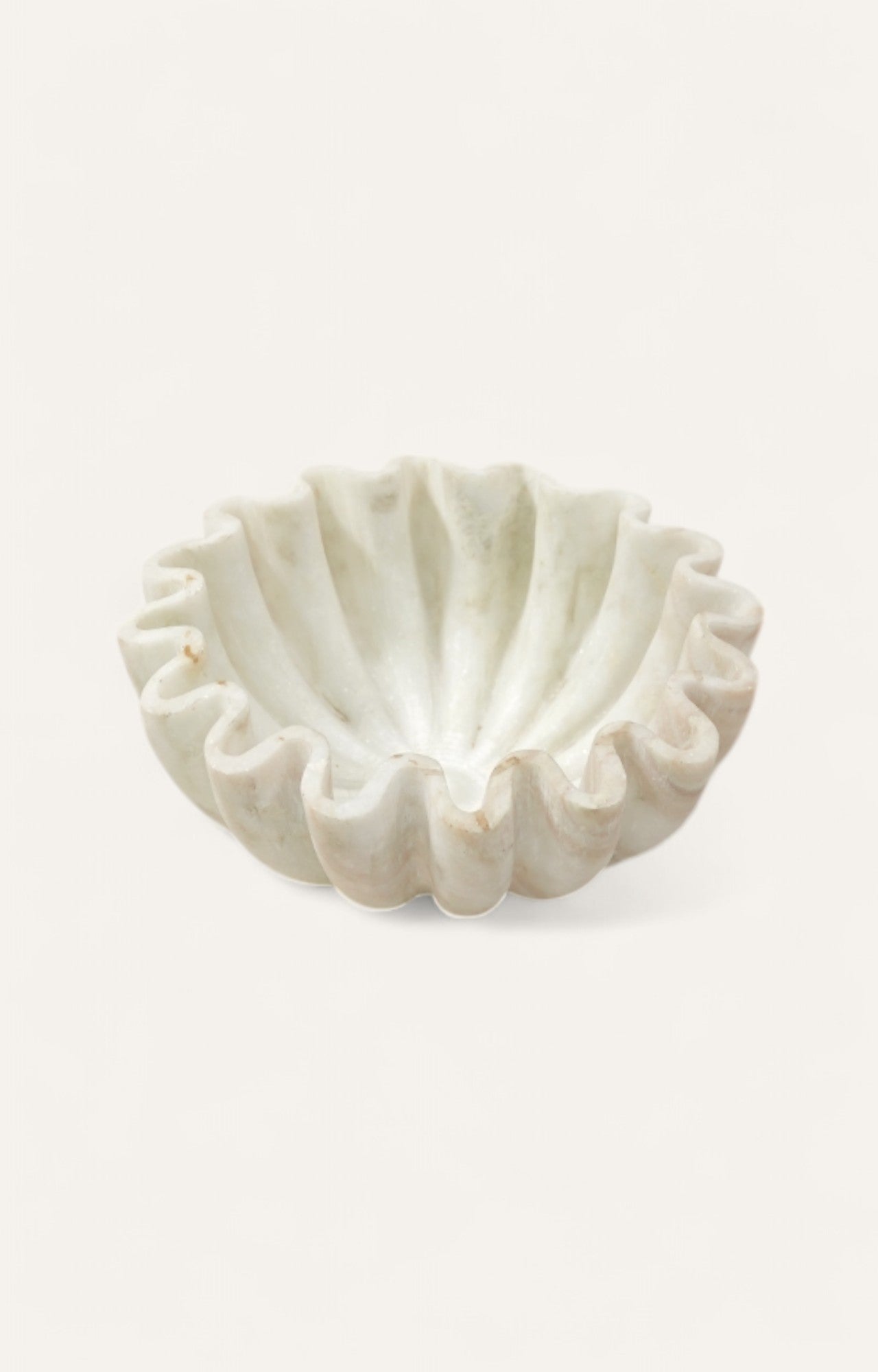 Frilled Marble Decorative Bowl