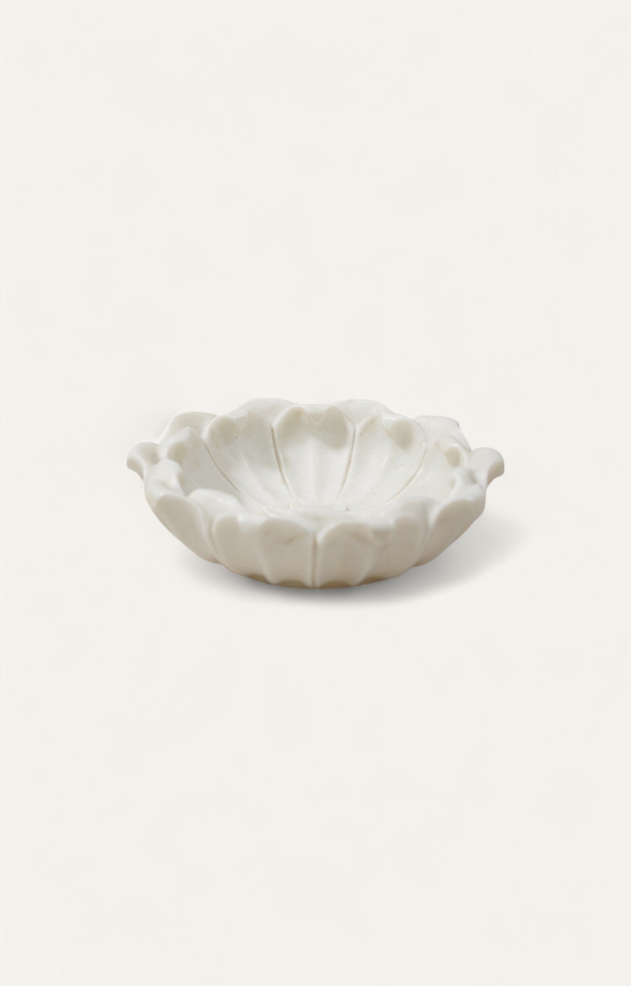 Scalloped Rim Marble Bowl