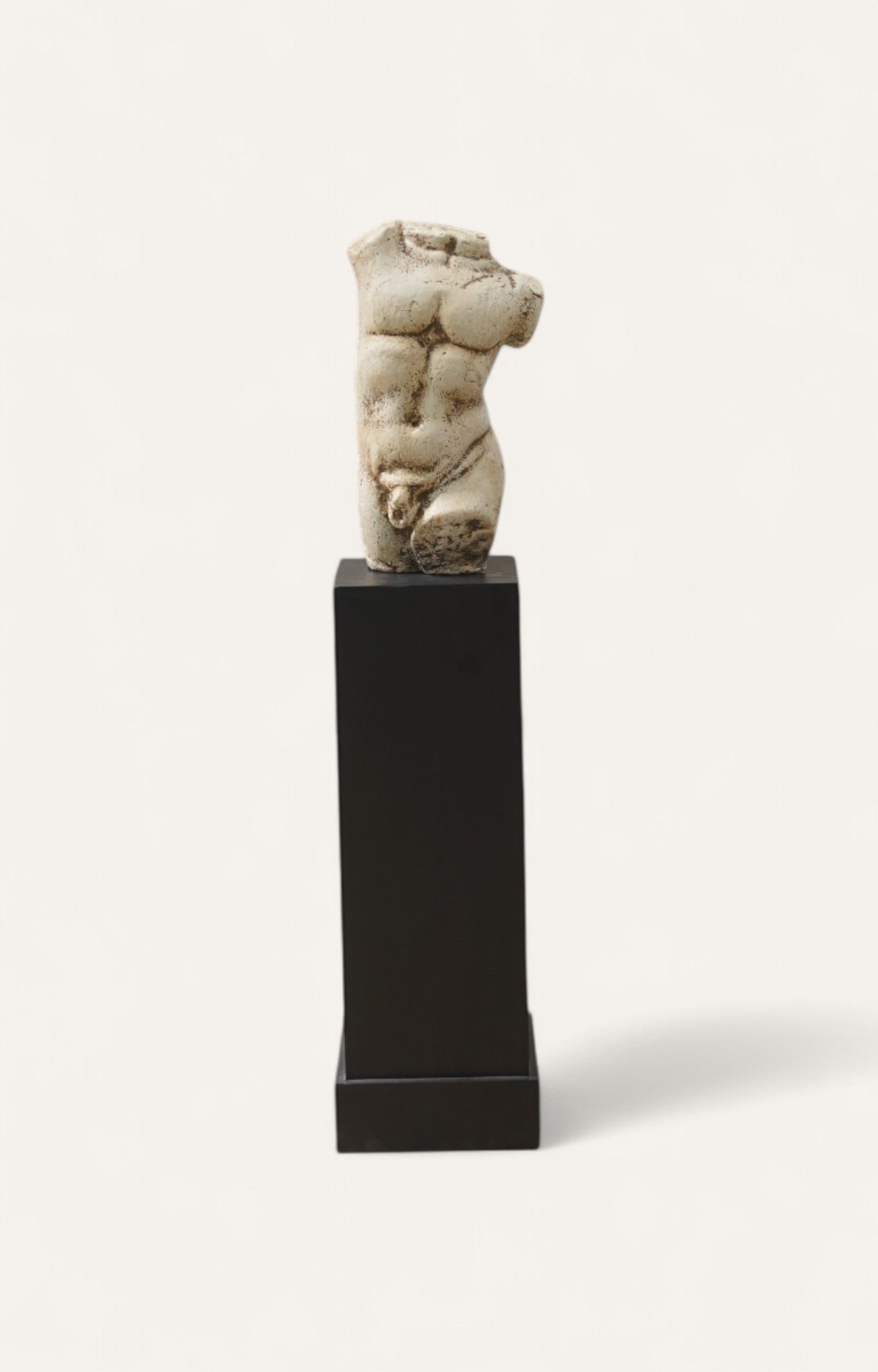 Distressed Cement Torso on Stand