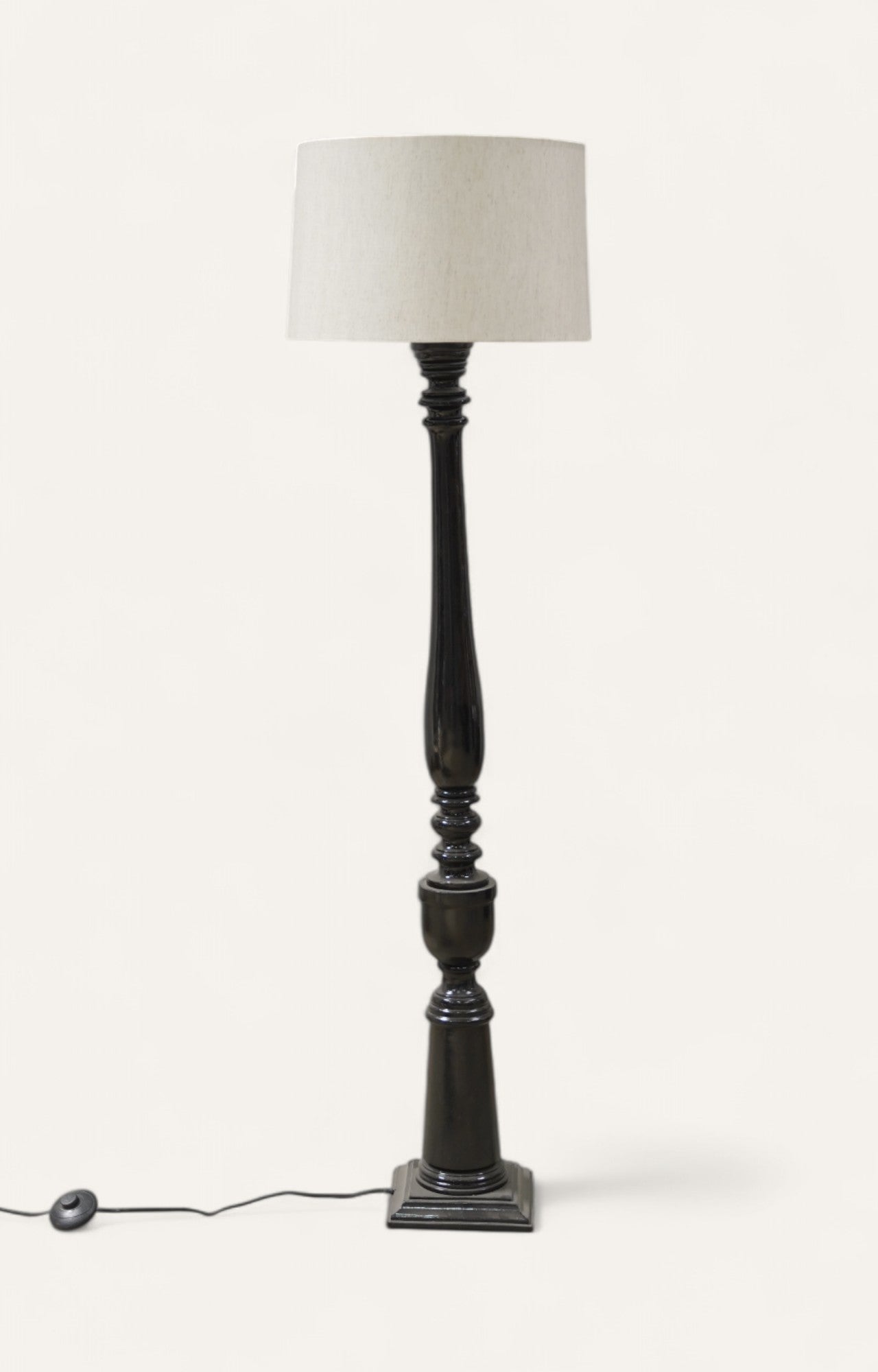 Candlestick Floor Lamp in Black