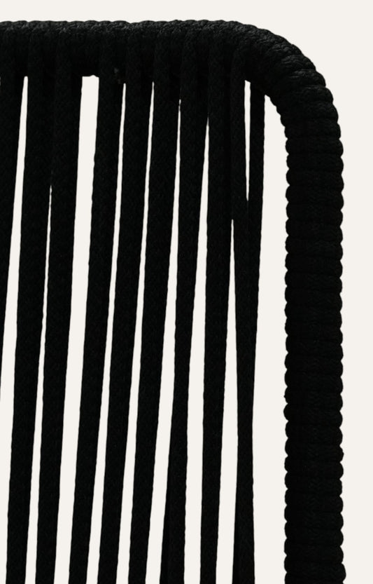 Sleek Rope Back Bar Stool