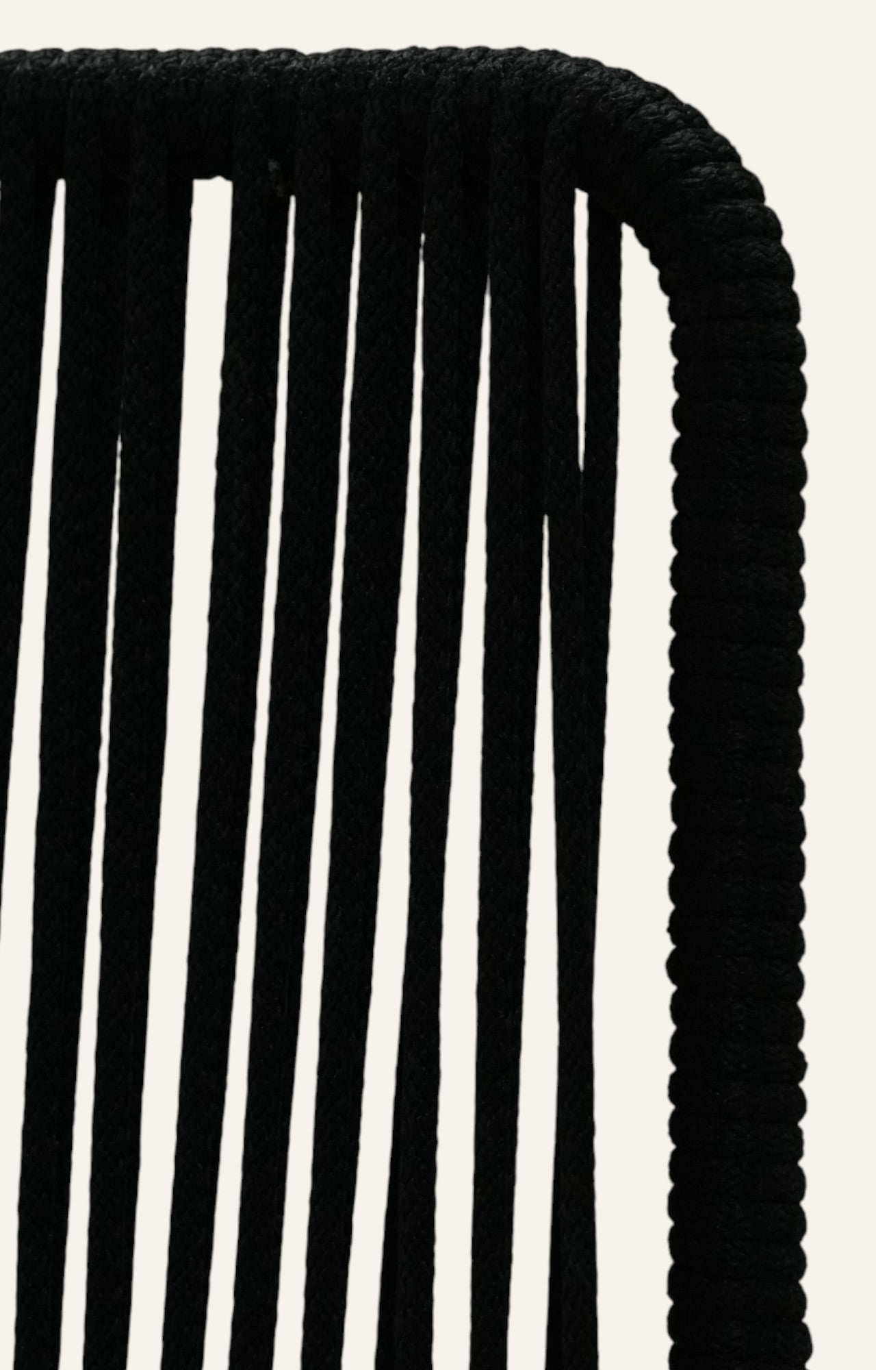 Sleek Rope Back Bar Stool