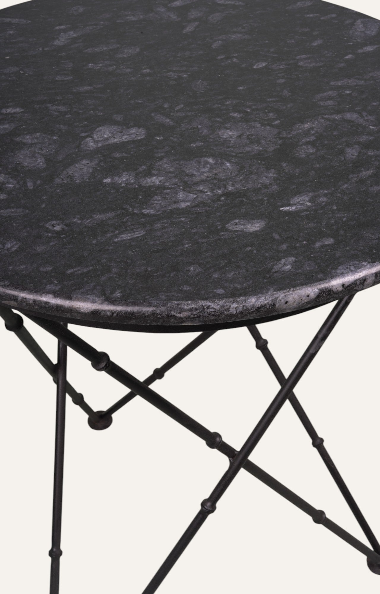 Black Marble Stone Side Table