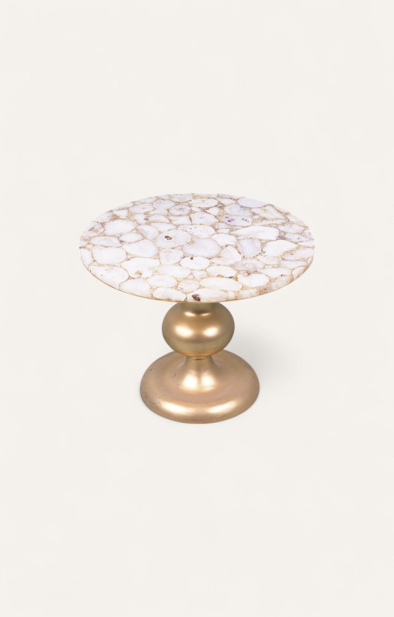 Marble top With Casted Leg Side Table