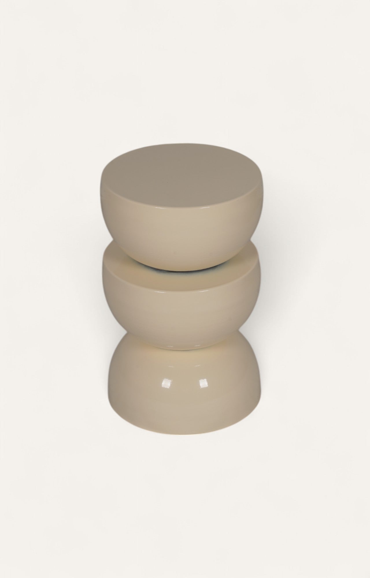 Supple Grace: Sculptural Tiered Side Table