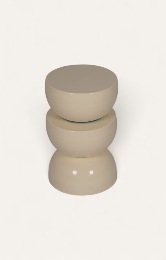 Supple Grace: Sculptural Tiered Side Table