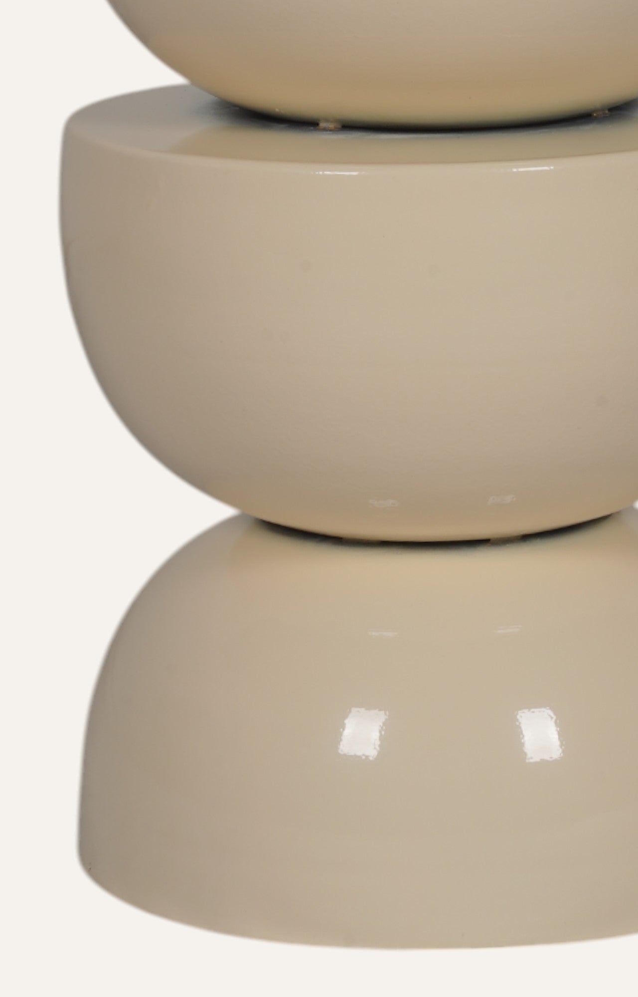 Supple Grace: Sculptural Tiered Side Table